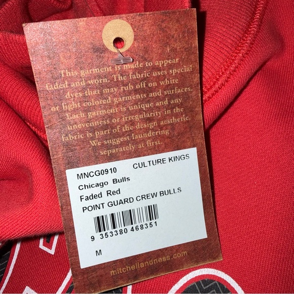 🆕 Mitchell & Ness Point Guard High Crew Neck Sweatshirt - Picture 11 of 11